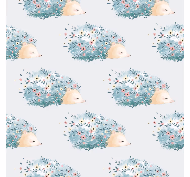 Textured wallpaper porcupine artwork - TenStickers