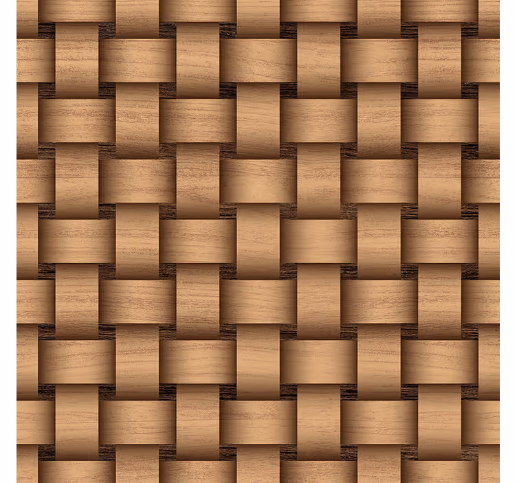 Textured wallpaper wood intertwines - TenStickers