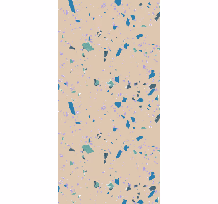 Abstract geometric design wall paper in bedroom - TenStickers