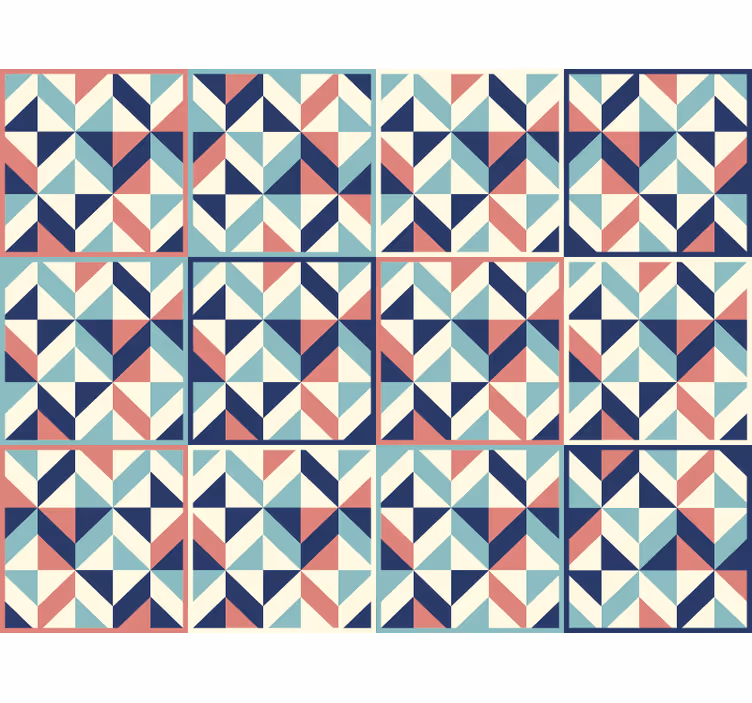 Wallpaper office geometric patterned design - TenStickers