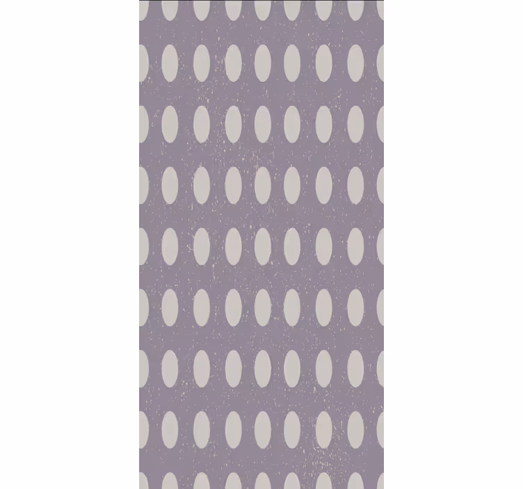Geometric gray and purple circles wallpaper for dining area - TenStickers