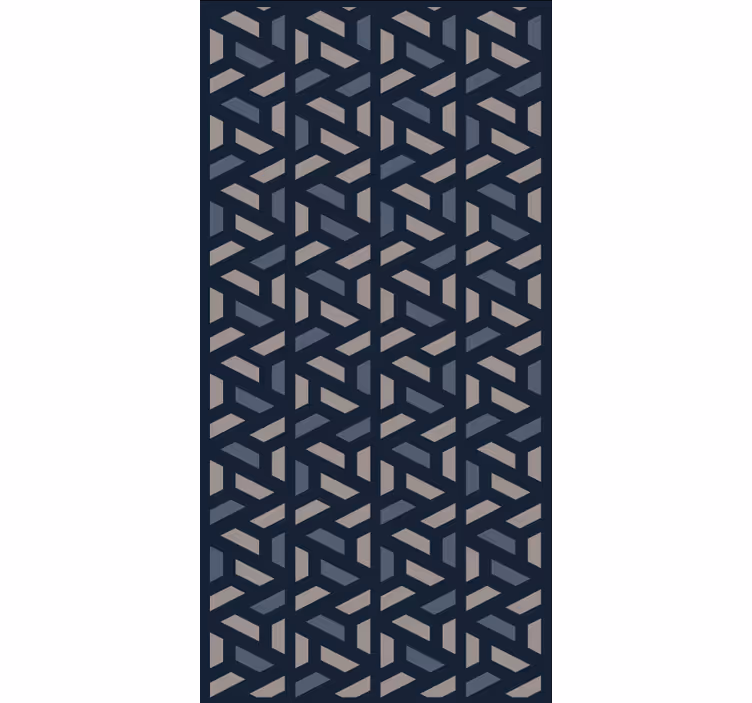 Wallpaper for dining area interlocking angles - TenStickers
