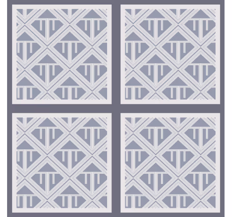 Wallpaper for dining area geometric pattern design - TenStickers
