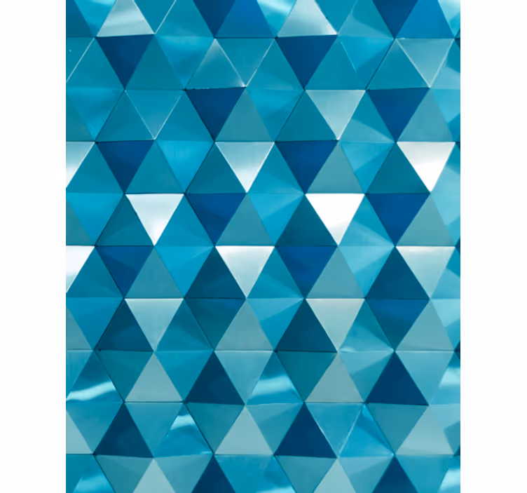 Wallpaper geometric triangular tiling design - TenStickers
