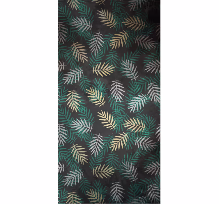 Nature wallpaper tropical green foliage design - TenStickers