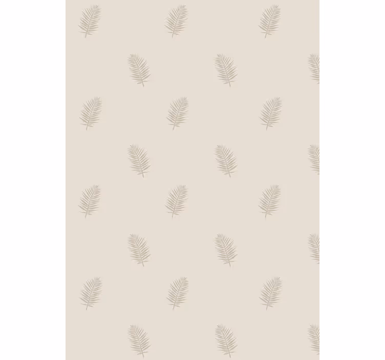 Nature wallpaper with leaf pattern accent - TenStickers