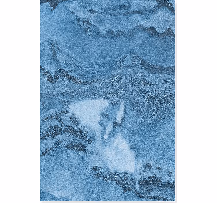 Marble effect wallpaper deep blue texture - TenStickers