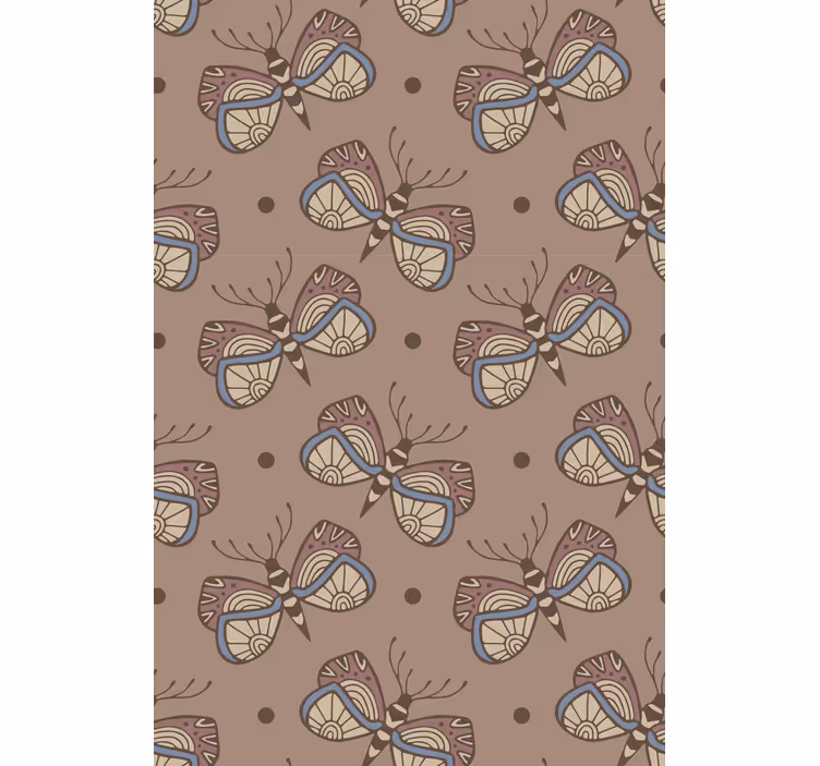 Butterflies wallpaper inspirational vintage design - TenStickers