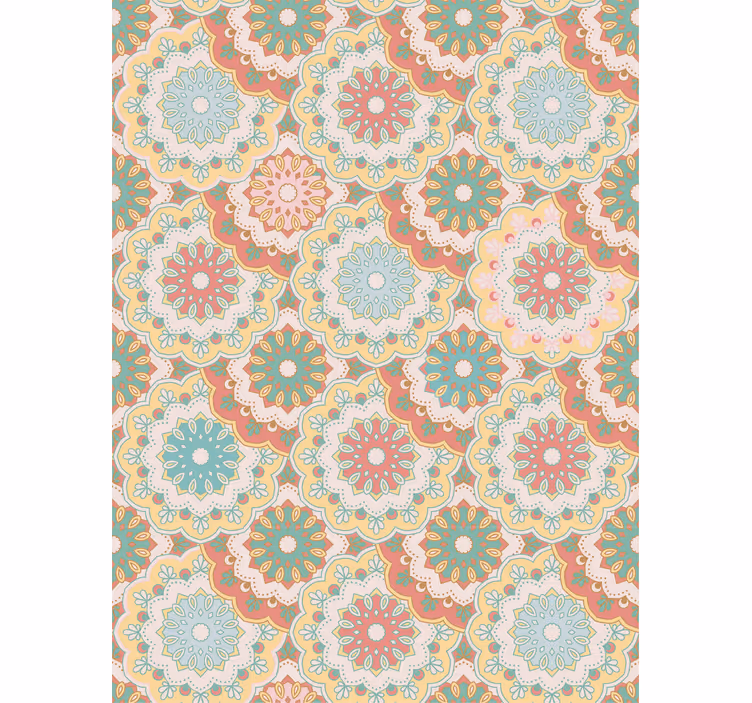 Hallway wallpaper fabric "granny chic" - TenStickers