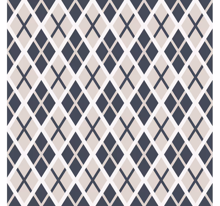 Nordic wallpaper rhombus pattern - TenStickers
