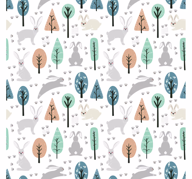 Nordic wallpaper nordic forest wildlife - TenStickers