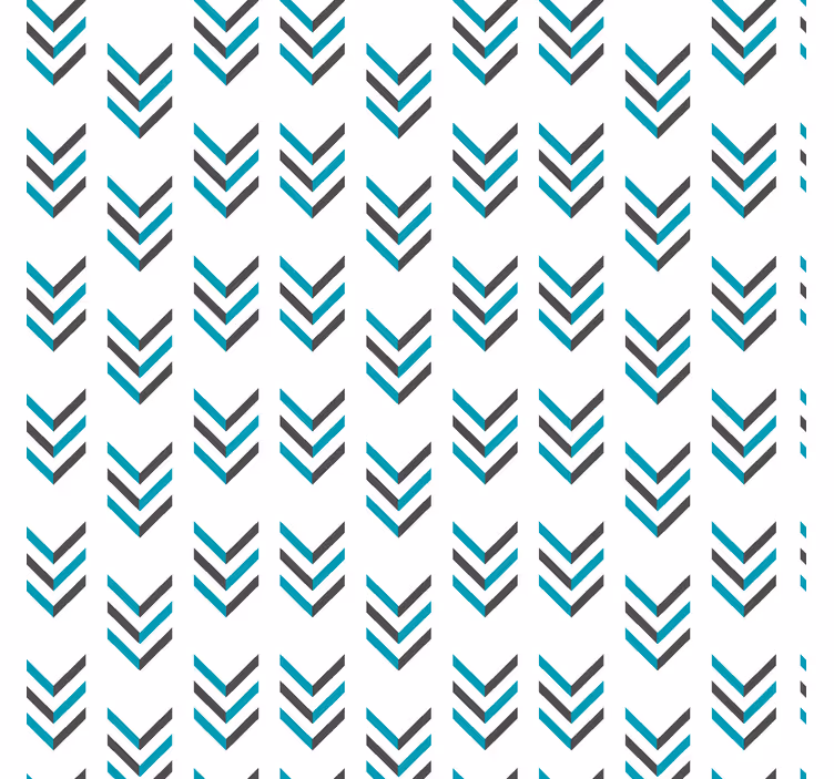 Nordic wallpaper in blue arrows - TenStickers
