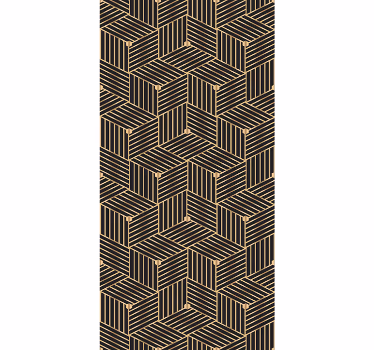 Textured wallpaper with geometric linear pattern - TenStickers