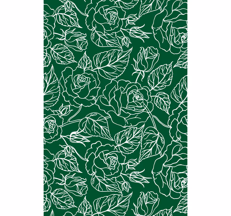 Living area wallpaper graceful botanical design - TenStickers