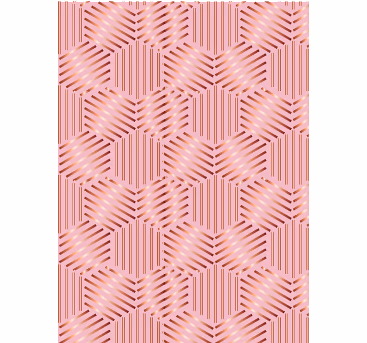 Living area wallpaper geometric design layout - TenStickers