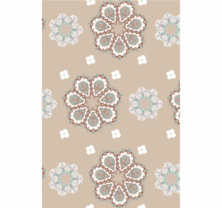 Living area wallpaper elegant floral designs - TenStickers