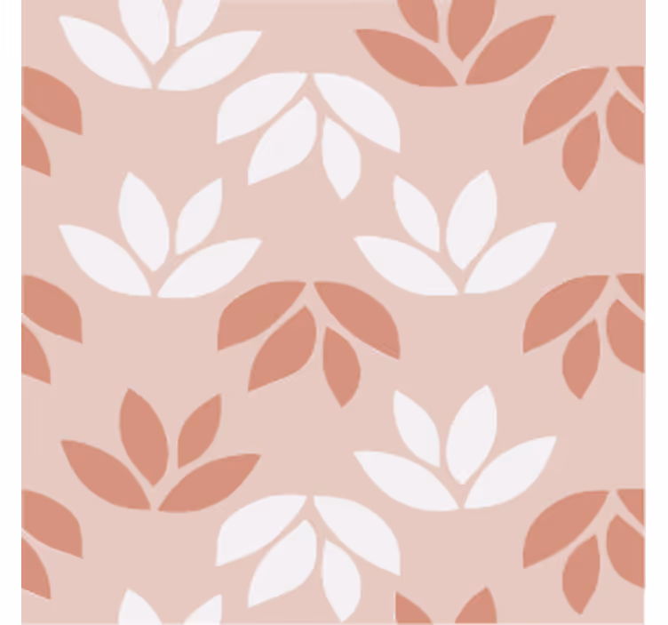 Retro wallpaper rose floral pink coaster - TenStickers