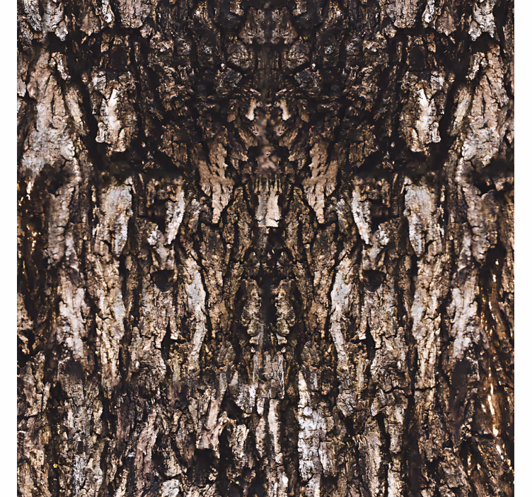 Wallpaper of a tree realistic tree bark design - TenStickers