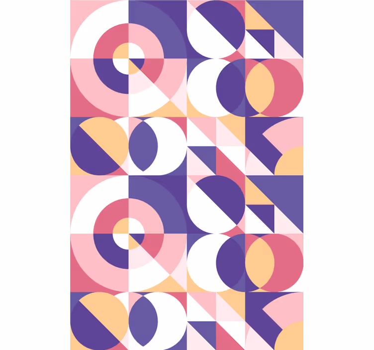 Contemporary wallpaper abstract geometric figures - TenStickers