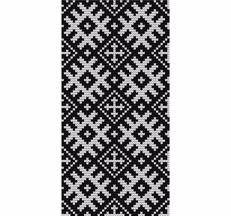 Contemporary wallpaper viking chained squares design - TenStickers