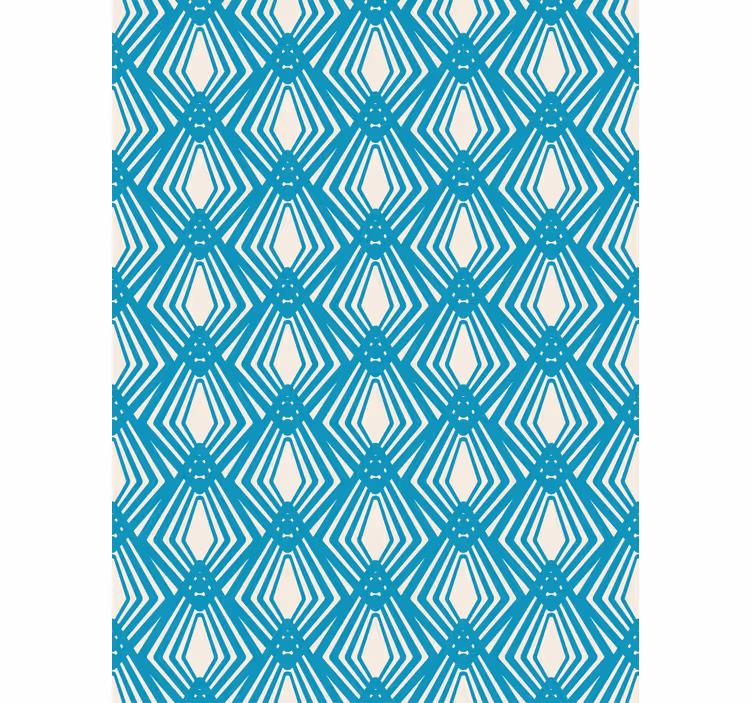 Contemporary wallpaper in blue abstract minimalist design - TenStickers