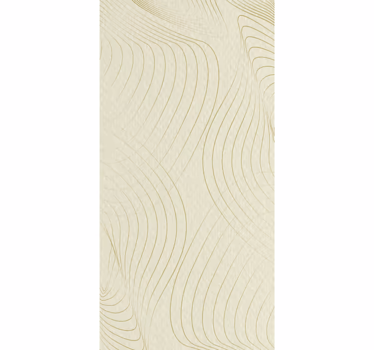 Contemporary wallpaper curves japandi - TenStickers