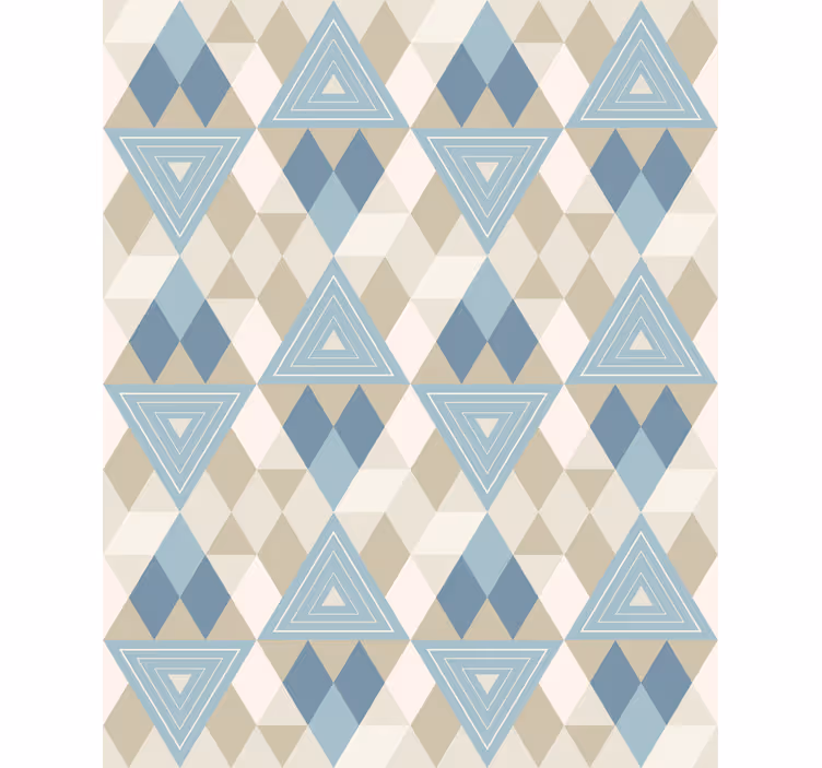 Contemporary wallpaper geometric triangles design - TenStickers