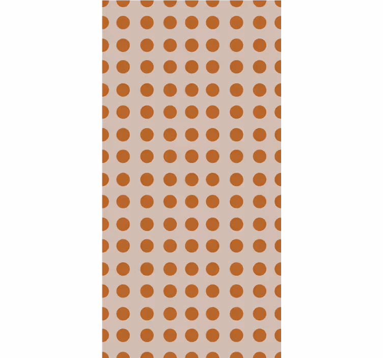 Contemporary wallpaper in brown polka dots - TenStickers