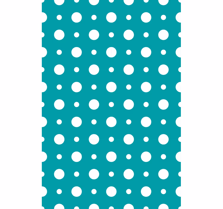 Contemporary wallpaper in blue polka dot design - TenStickers