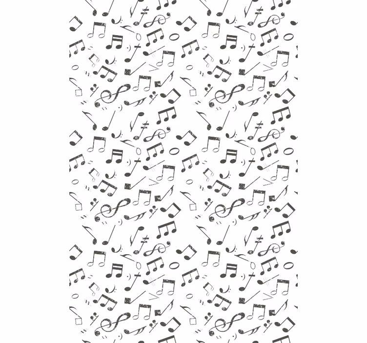 Wallpaper childrens room musical notes waterfall - TenStickers