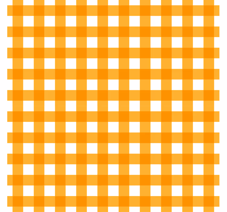 Kitchen wallpaper in orange checkered motif - TenStickers