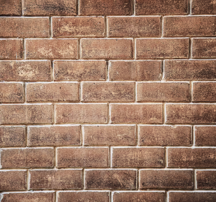 Living area wallpaper brick illusion - TenStickers