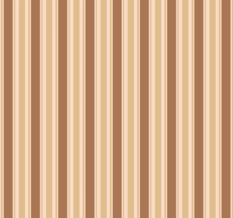 Living area wallpaper in brown striped pattern - TenStickers