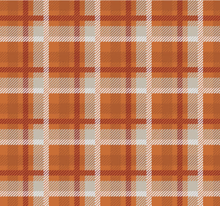 Living area wallpaper in cozy plaid pattern - TenStickers