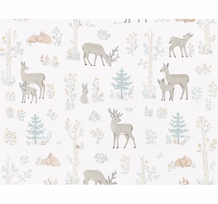 Master bedroom wallpaper children’s floral design - TenStickers