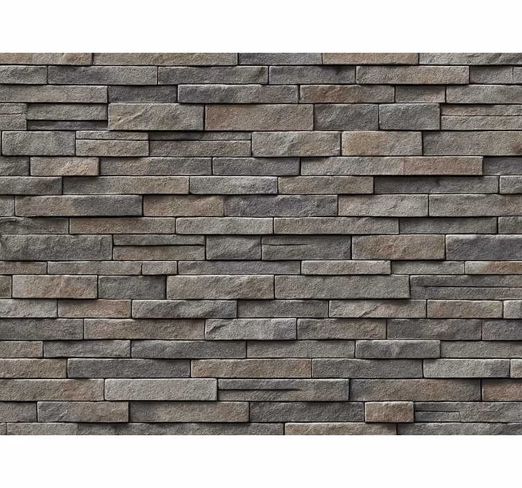 Stone effect wallpaper natural earth ledge stone - TenStickers