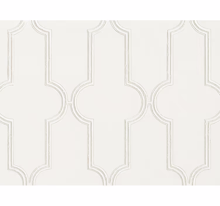 Master bedroom wallpaper white panel design - TenStickers