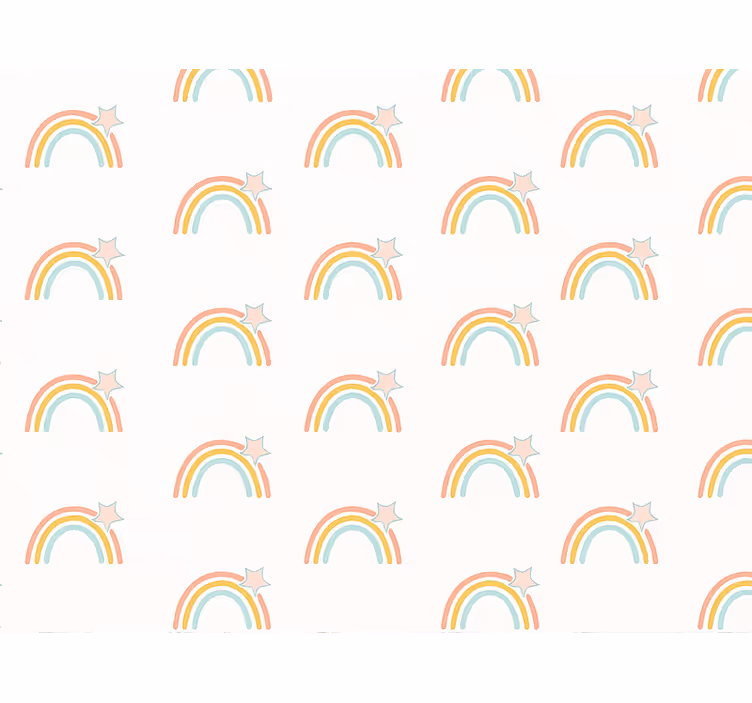 Wallpaper childrens room simple rainbow design - TenStickers