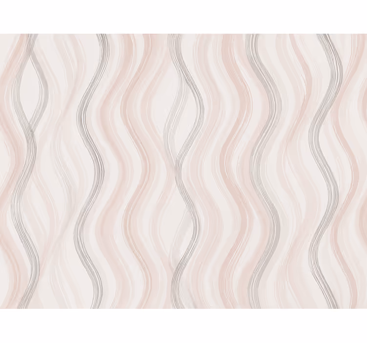 Wallpaper childrens room light grey and pink stripes - TenStickers