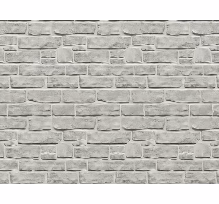 Living area wallpaper realistic grey stone finish - TenStickers