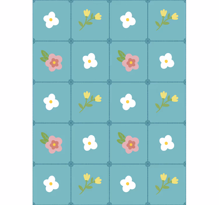 Floral wallpaper granny chic floral decor - TenStickers