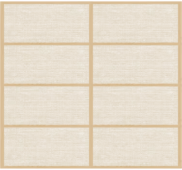 Master bedroom wallpaper in japanese panel style - TenStickers