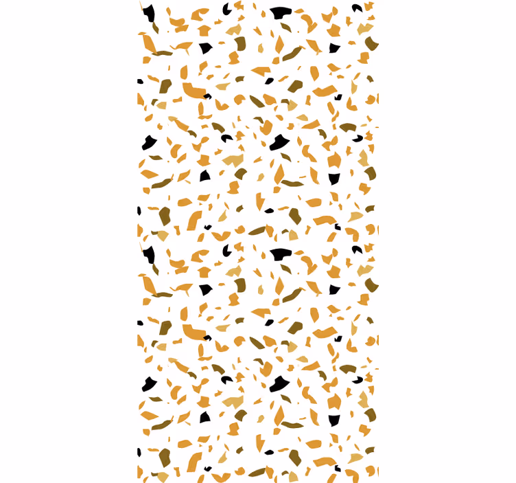 Master bedroom wallpaper in warm colors terrazzo style - TenStickers