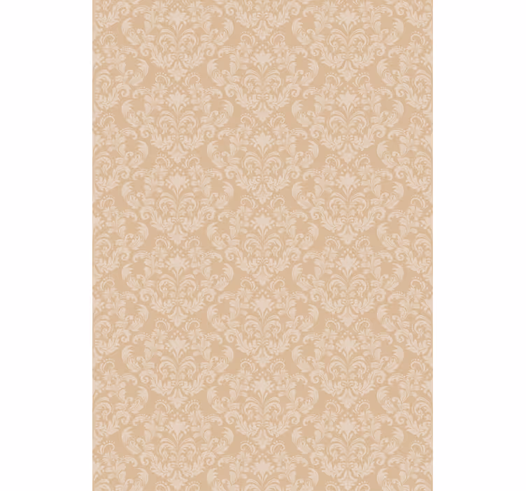 Master bedroom wallpaper in damask beige pattern - TenStickers