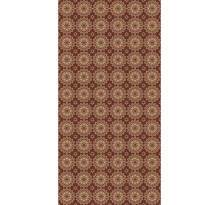 Master bedroom wallpaper geometric patterned design - TenStickers