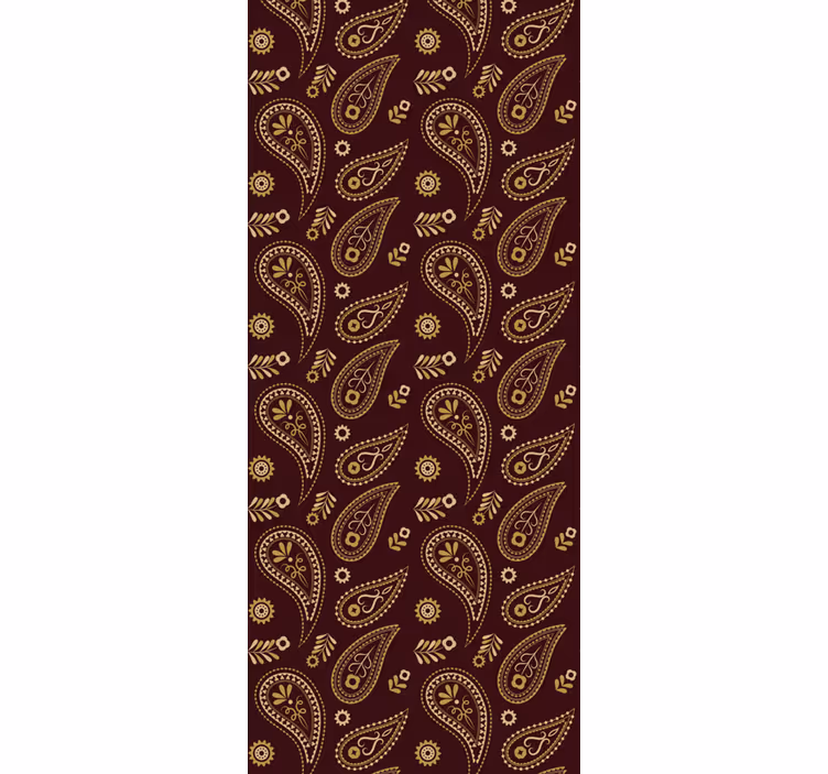 Wall paper in bedroom classic indian design - TenStickers