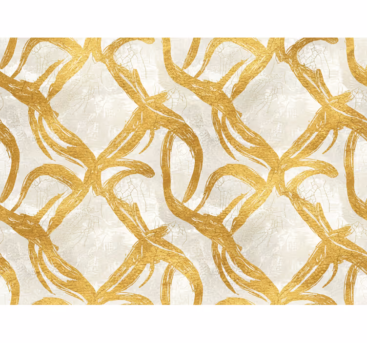 Living area wallpaper golden textured paint design - TenStickers