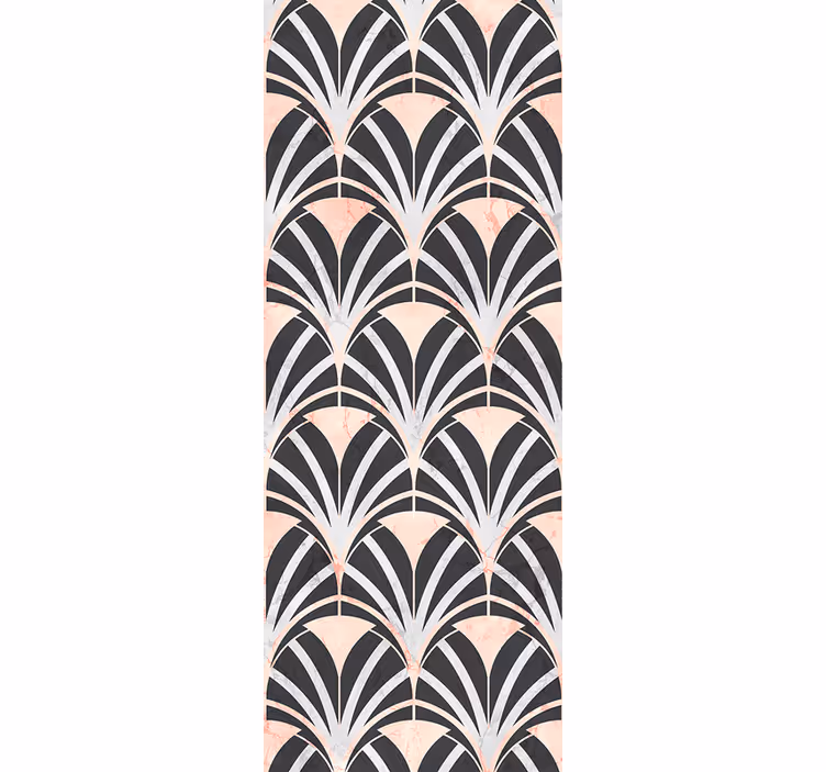 Wall paper in bedroom art deco marble effect design - TenStickers