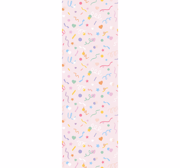 Wall paper in bedroom with adorable pastel confetti - TenStickers
