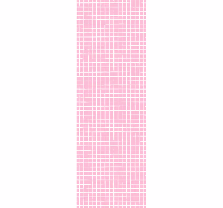 Wall paper in bedroom pink background white lines design - TenStickers